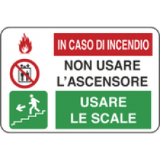 non usare ascensore in caso incendio